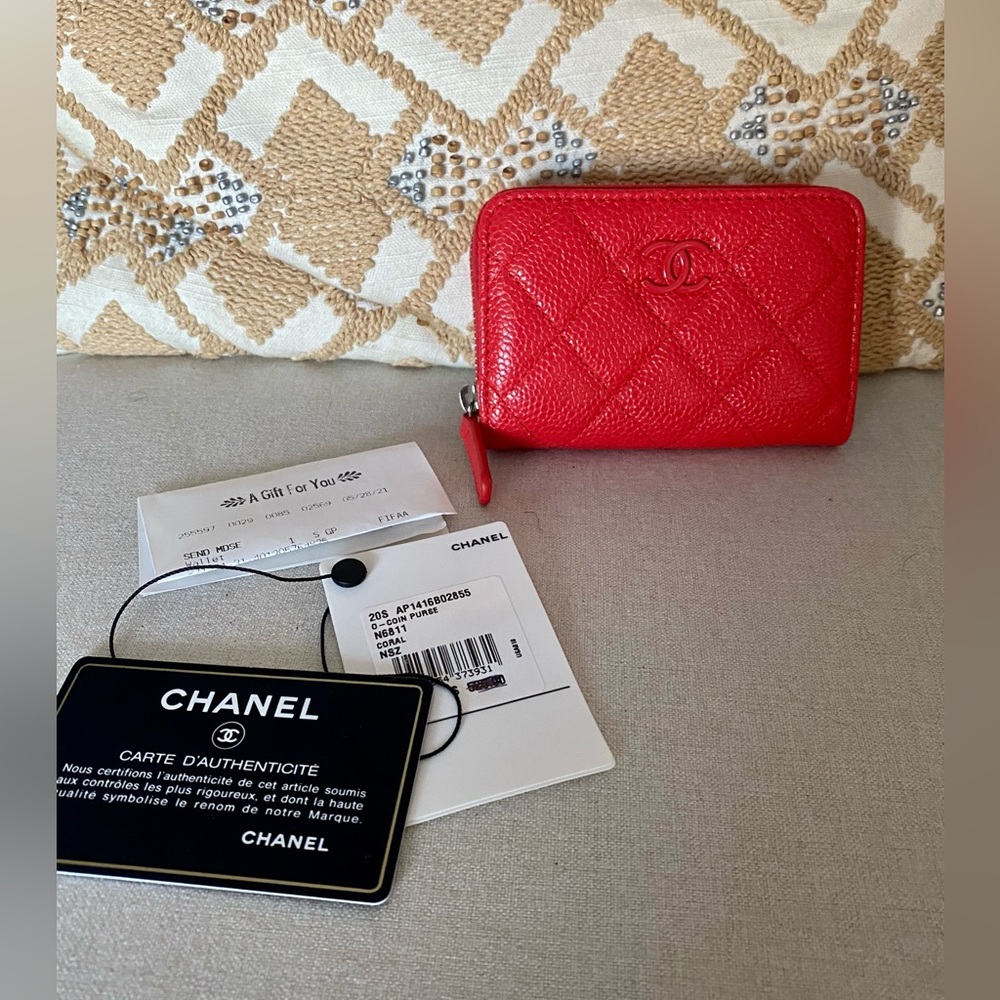 Chanel Incognito CC Zip Coin Purse Quilted Caviar